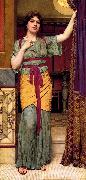 John William Godward Pompeian Lady France oil painting artist